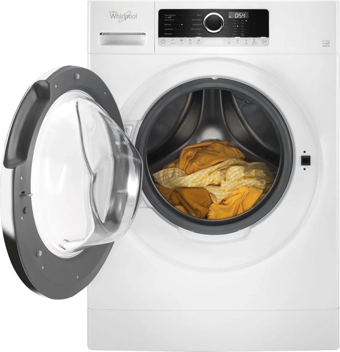 Whirlpool – 2.3 Cu. Ft. High Efficiency Stackable Front Load Washer with Detergent Dosing Aid – White