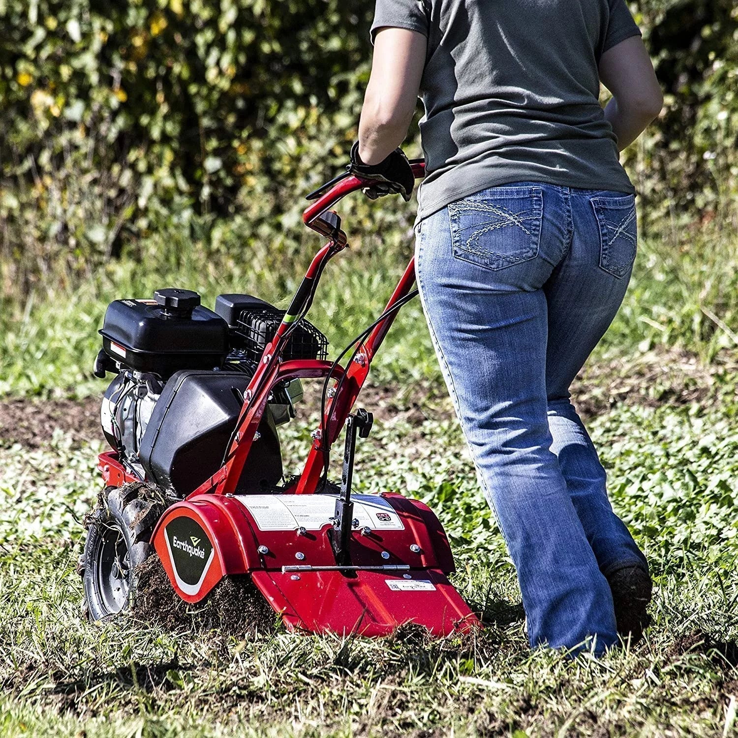 Earthquake 33970 Victory Rear Tine Tiller, Powerful 212cc 4-Cycle Viper Engine