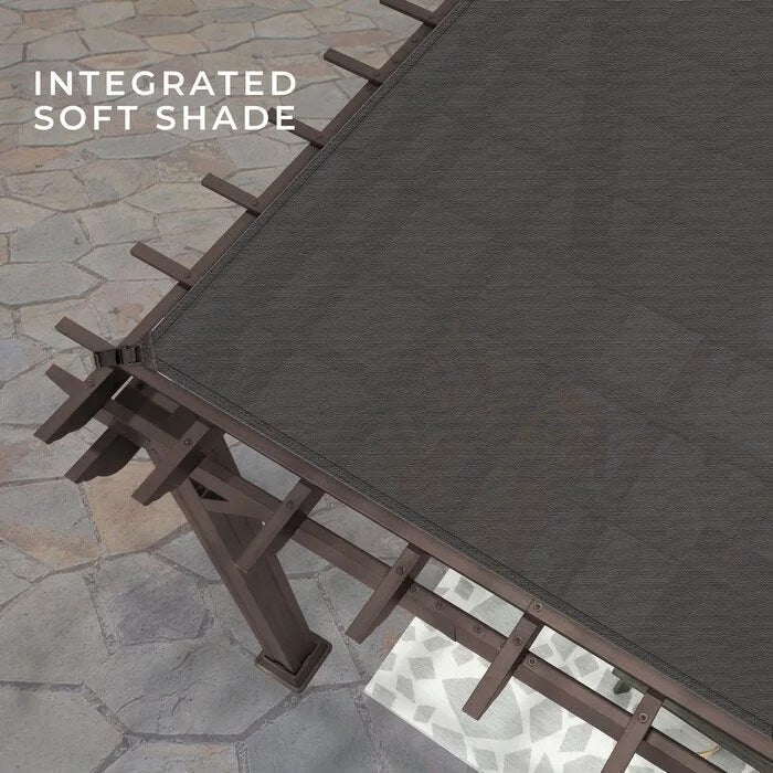 Backyard Discovery 14 ft. x 10 ft. Steel Traditional Pergola
