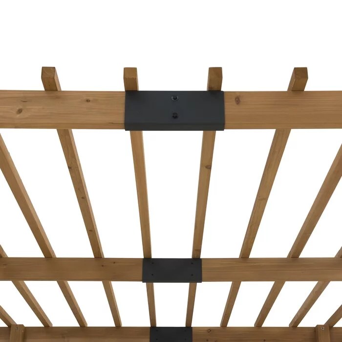 SummerCove 10.5 ft. x 10 ft. Cedar Wood Pergola with Adjustable Hanging Planters