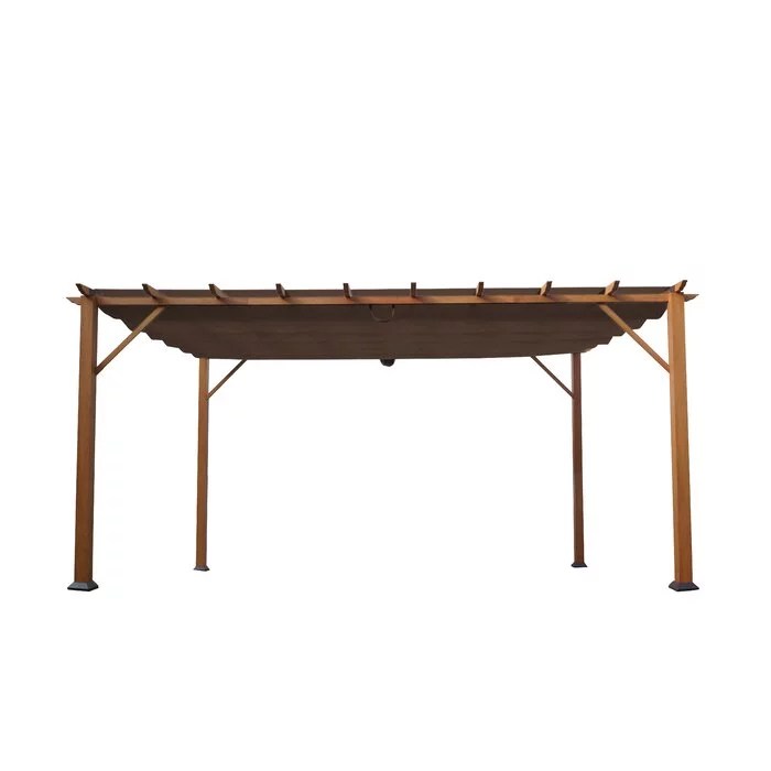 Verona 16 Ft. W x 11 Ft. D Aluminum Pergola with Canopy