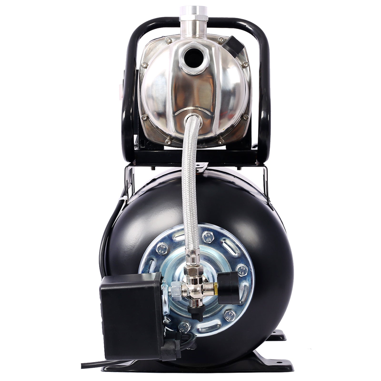 1.6HP Shallow Well Pump with 5-Gallon Pressure Tank – Automatic Water Booster, Garden & Irrigation Pump
